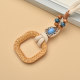 Young retro linen braided cotton rope belt women's decorative dress shell accessories knotted ethnic style waist chain