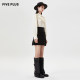FIVE PLUS fancy tweed skirt women's high waist A-line skirt short skirt zipper temperament women's winter clothes