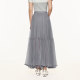 FIVE PLUS skirt women's gauze skirt French high waist A-line skirt super fairy temperament long skirt