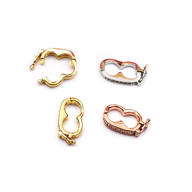 Button accessories accessories pearl necklace bracelet clip universal buckle head DIY sweater chain compartment clamp buckle