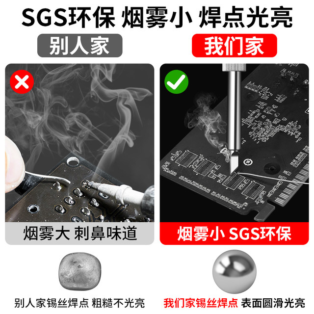 Luxianzi lead-free environmentally friendly solder wire high purity 99% soldering wire electric soldering iron low temperature soldering wire special for welding