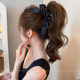 Large black bow clip women's high-end 2025 new style hair clip shark clip ponytail hair clip hair clip