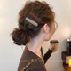 Simple plush bb clip hair clip women's side clip 2025 new one-word clip broken hair clip forehead bangs clip headwear