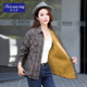 
2025 Autumn and Winter Mother's Wear Warm Plus Velvet Thickened Plaid Shirt for Middle-aged and Elderly Women Loose Mid-Length Jacket Popular Style