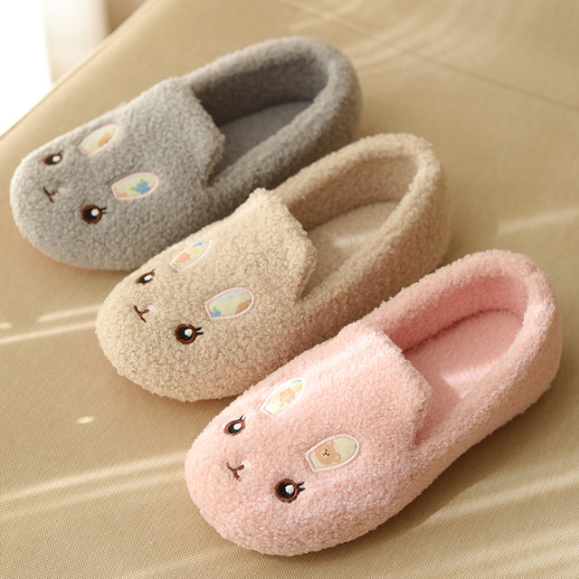 Postpartum shoes, autumn, October and November, postpartum pregnant women's shoes, winter warm coral velvet soft bottom non-slip home cotton slippers