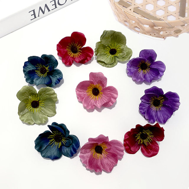 
Simulated poppy flowers ins style flower arrangement poppy fake flower wedding road guide home decoration hairpin diy accessories