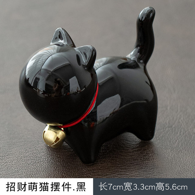 Ceramic kittens, cute tea pets, desktop accessories, tea sets, accessories, tea play ornaments, home small animals, creative crafts