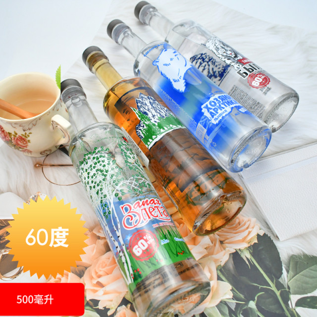 High vodka liquor 60 degrees Russian imported spirits white birch wine bear deer wine 500ml bottle of foreign wine