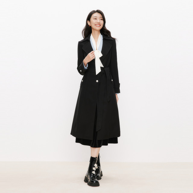 Koradior Kolatier Spring Classic Temperature Ever-match Mid-length Trench Coat Jacket Women