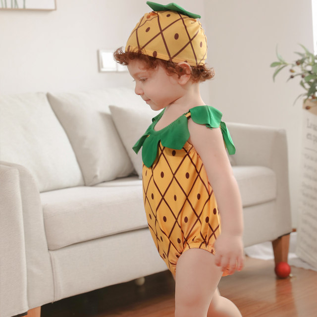 Children's swimsuit girls conjoined baby baby split swimwear girl bikini princess skirt hot spring swimsuit
