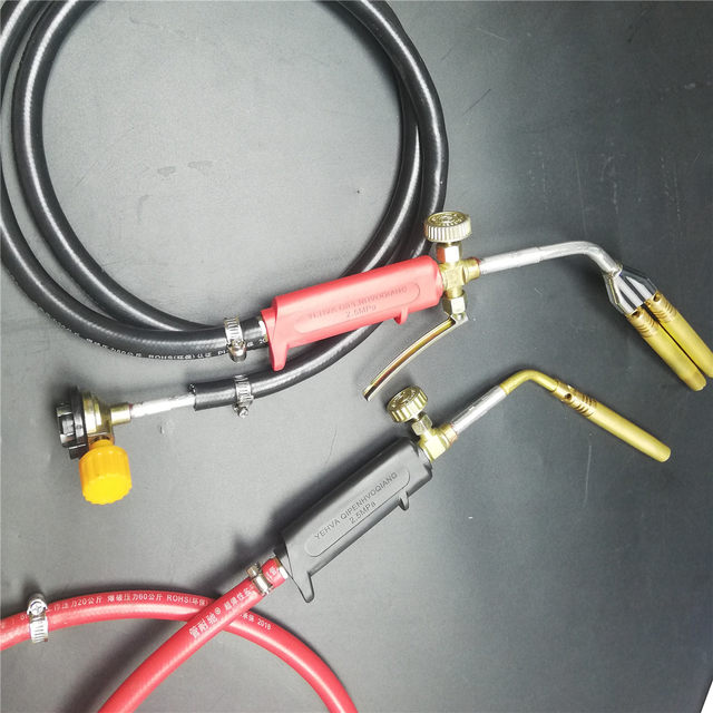 Oxygen-free welding gun liquefied gas flame gun copper aluminum iron stainless steel white steel welding flame head air conditioning refrigerator repair