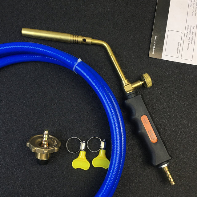 Oxygen-free welding gun liquefied gas flame gun copper aluminum iron stainless steel white steel welding flame head air conditioning refrigerator repair