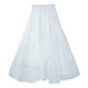 Mesh white skirt for women long spring and autumn new high-waisted temperament big skirt hem tiara skirt