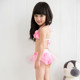 Xinpin baby lace split bikini swimsuit children's hot spring swimsuit with swimming hats cute swimsuit
