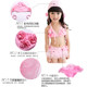 Xinpin baby lace split bikini swimsuit children's hot spring swimsuit with swimming hats cute swimsuit
