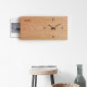 Rectangular wall clock with electric meter box decorative painting horizontal version extended clock long hanging painting super long diy