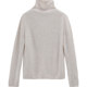 GCRUES Gentle and Woman Sweater Woman 2024 Packing Lazy Wind and Soft and Glutinous outer Wear Polyg up long sleeves
