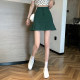 Large size retro skirt for women, new hot girls in spring and autumn style, high waist versatile A-line skirt, slim pleated skirt, hip-covered short skirt