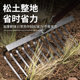 Manganese steel nine-tooth rake, agricultural nail rake, flat land loosening soil clearing rake, gardening garden rake, vegetable gardening rake, iron rake, grass rake