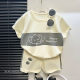 2025 new children's short-sleeved suit striped girls boy T summer baby baby clothes Korean version children's clothing
