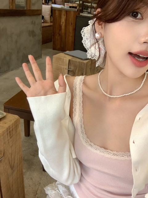 Shijia pearl earrings for women, light luxury and high-end earrings, 925 silver needle earrings, feminine and elegant, no pierced ear clips