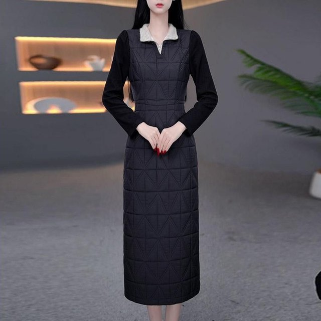 High-end thermal storage cotton thickened warm dress coat two-piece suit 2025 winter new fashion cotton jacket