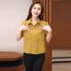 Black short-sleeved fashionable western-style shirt for women 2025 loose slimming summer new age-reducing white shirt short small