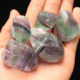 Ruhong natural crystal raw stone ornaments colorful fluorite ore gemstone specimens stone diffuser stone fish tank decorations