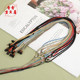 2mm pineapple rope pull hoop necklace rope adjustable men's and women's braided rope multi-color mixed color hand-woven jade pendant lanyard