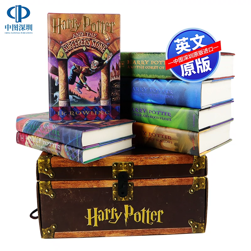 英文原版 哈利波特精装豪华礼盒收藏版套装 Harry Potter Boxed Set 1-7册全集盒装 JK罗琳  国外经典外国语名著英语文学小说读物-Taobao