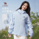 Camel Mountain and Sea Jacket Women's 2025 Spring Windproof Water Splashing Mountaineering Suit Couple Loose Casual Short Jacket