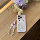 
Korean ins style cute girl heart cartoon hollow big belly rabbit ball bobo rabbit bracelet pendant 16promax suitable for iphone15pro double layer 14 mobile phone case apple 13 anti-fall hard shell