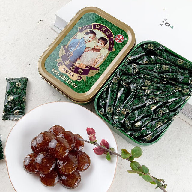 Pan Gaoshou's throat candy is very strong and cool and mint flavor throat lozenges anchor teacher New Year's goods gifts to protect his voice