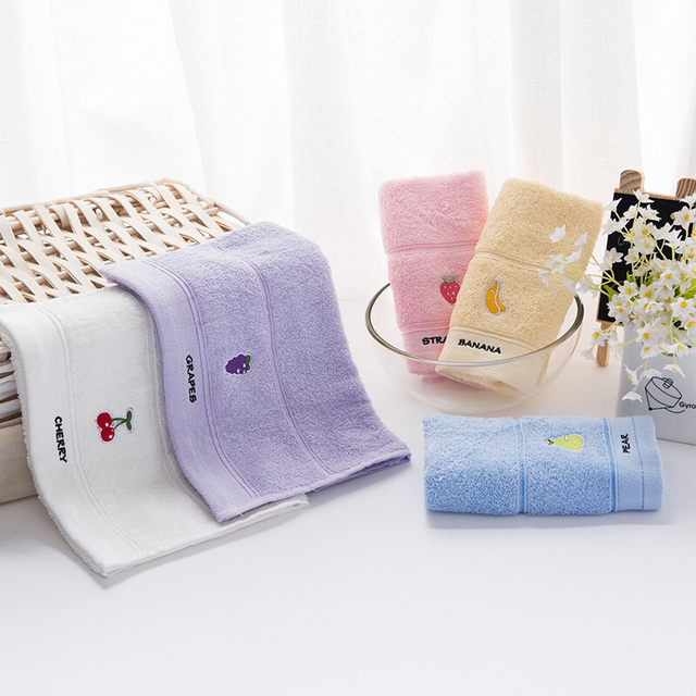 Jialiya children's towel pure cotton small towel pure cotton face wash household soft absorbent hair-free women's face towel