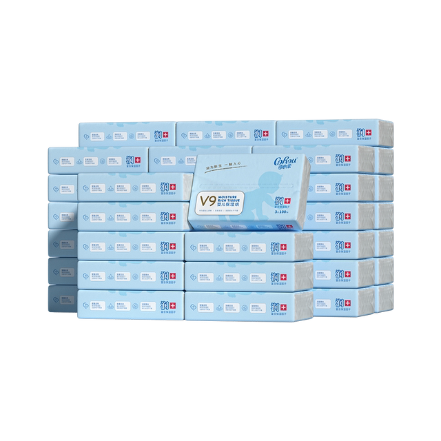 COROU/Kexinrou Maternal and Baby Cloud Soft Wipe Moisturizing Wipe 100 Pump 48 Packs M Size