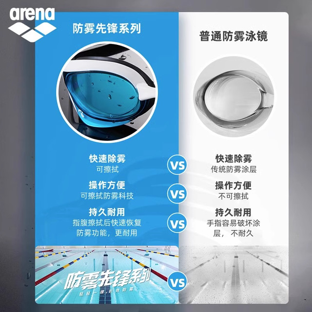arena Arena Cobra Series Women and Men's Professional Competition Swimming Glasses High Definition Waterproof Coated Swimming Glasses
