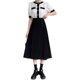 Clearance Large Size Skirt for Women in Summer Wrinkled Flexible Waist Pack Hip A-line Slim Mid-Long Skirt Pink Sweet and Slightly Plump