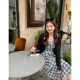 Sasaya small man design square collar suspender dress for women summer retro waistband long skirt