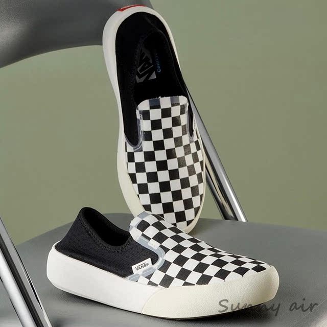 Sunny Limited VANS Comfycush One-Piece Checkerboard Ultra-Light Soft Sole Men's and Women's Shoes VN0A45J5R6R