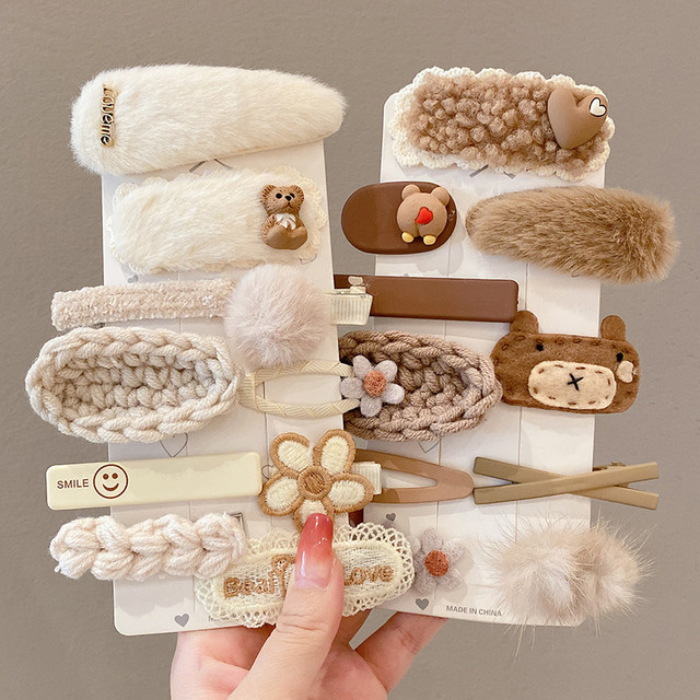 Hair clip women's side clip hair clip side hair clip 2025 new style forehead bangs one-line clip small clip headdress