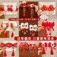 New Year's red hair jewelry ancient style girls love to celebrate hair clip girls New Year card Chinese style Han clothing headwear girls and children