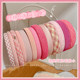Pink headband women's hairpin headband face wash hairpin women's 2025 new headwear high-end fashionable hair accessories