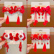 New Year's red hair jewelry ancient style girls love to celebrate hair clip girls New Year card Chinese style Han clothing headwear girls and children