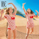 BE van der An 2025 Children's one-piece swimsuit dress style girl girl princess style sun protection summer sweetheart