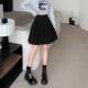 Gray pleated skirt female summer high -size high -level high -end skirt 2022 new A -line skirt mid -length puff skirt