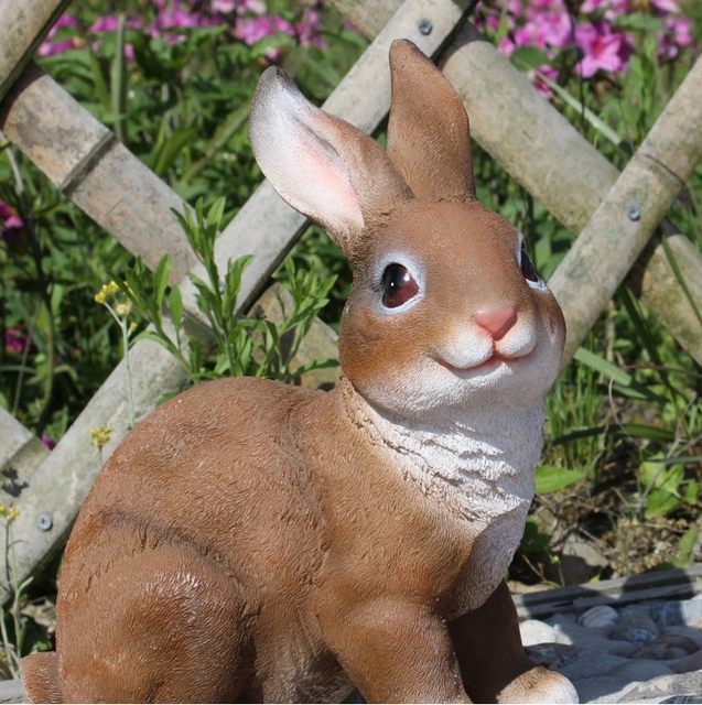 Villa gardening courtyard furnishings, home garden decorations, garden landscaping, creative simulation rabbits