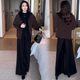 
Fashionable thickened hooded woolen coat for women 2025 winter new style mother's wear Korean style loose woolen coat