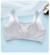 Yilanfen girl's big breasts, large size anti-sagging underwear, student shock-proof running bra side-closed, fixed without steel rings
