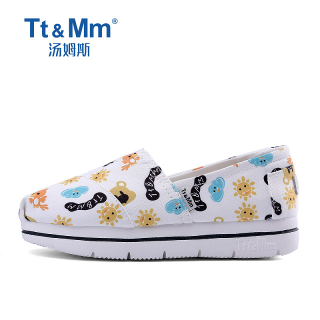 TT/mm/Toms pierced women's shoes thick bottom casual air -breathable canvas shoes summer thin versatile lazy cloth shoes