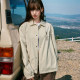 MEDM basic four-character coach jacket men's American spring and autumn simple casual loose jacket